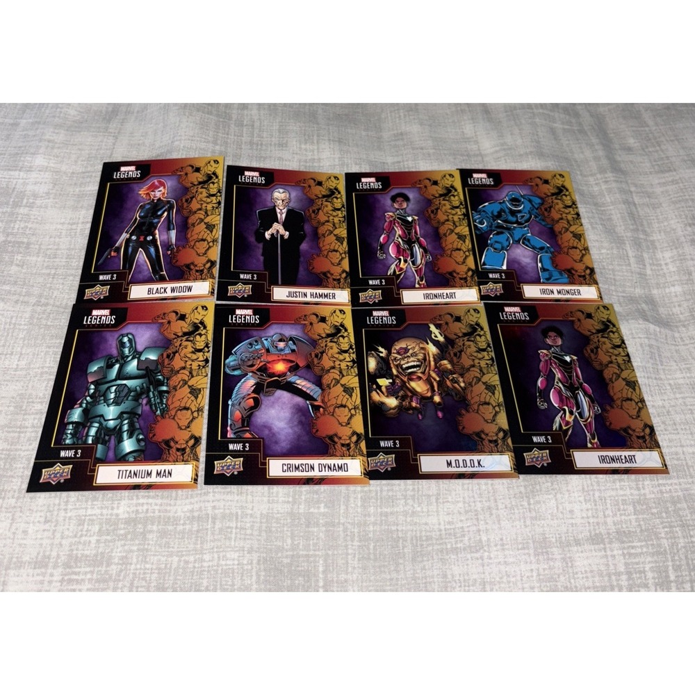 2021 Marvel Legends GameStop Wave 3 Card Lot IRONHEART MODOK FOIL Bundle 8